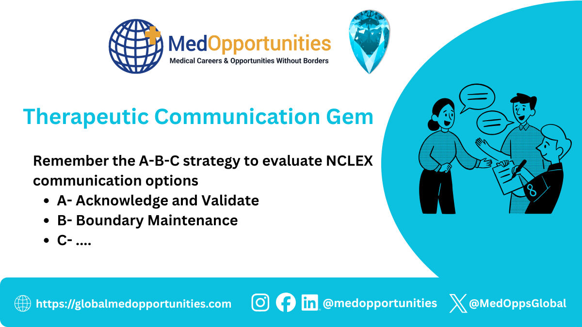 Therapeutic Communication Gem