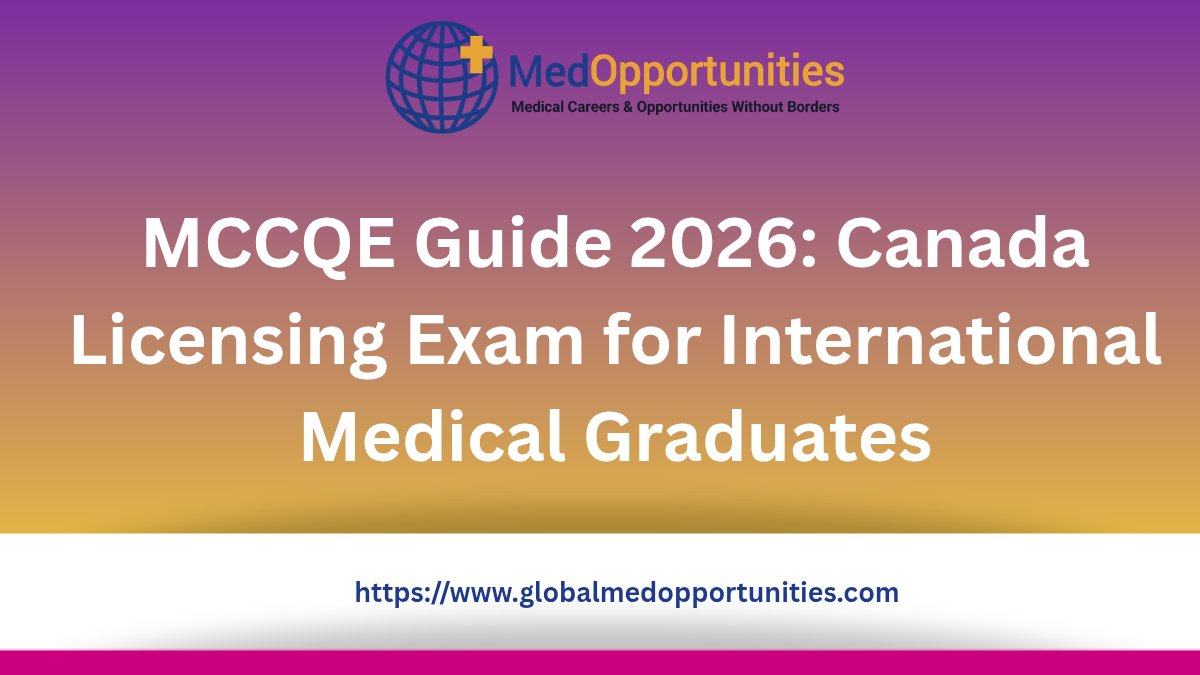MCCQE Guide 2026: Canada Licensing Exam for International Medical Graduates