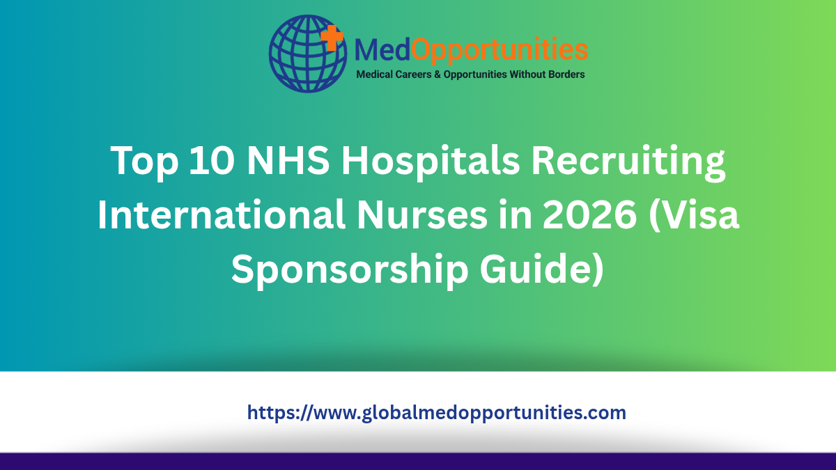 Top 10 NHS Hospitals Recruiting International Nurses in 2026 (Visa Sponsorship Guide)